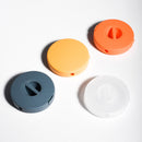 Portable Round Phone Data Cable Storage Box Rotatable Case (Transparent) Newly