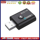 TR6 USB Bluetooth 5.0+EDR Wireless Audio Transmitter Receiver with 2 3.5mm Jack