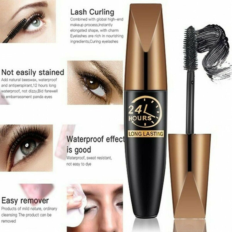Voluminous Fiber Lashes Extension Eye Makeup Tool 4D Silk Fiber Mascara