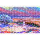 Educational Jigsaw Toys 1000pcs DIY Beach Oil Painting Puzzle for Kids Adul