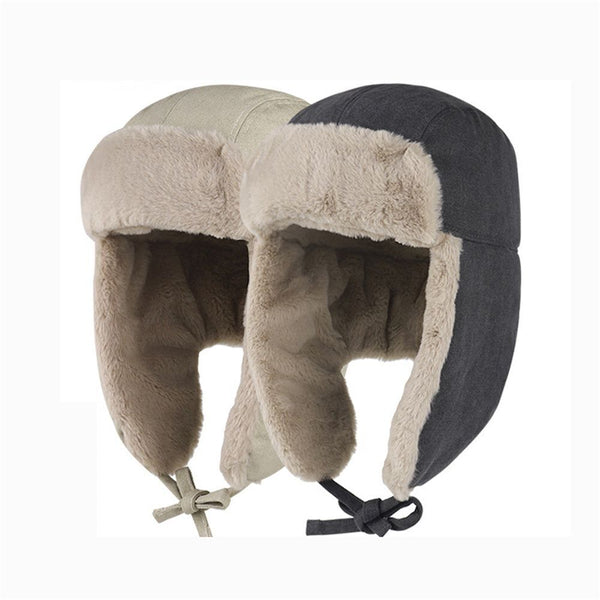 Winter Ski Faux Fur Warm Windproof Cap Thick Balaclava Lei Feng Cap Earflap Hat