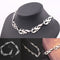 Women Men Fire Flame Necklace Hip Hop Rock Jewelry Accessories Wave Sun Choker