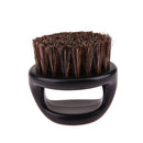 Men Beard Brush Mustache Shaving Brush Facial Hair Comb Duster(Dark Brown) Newly