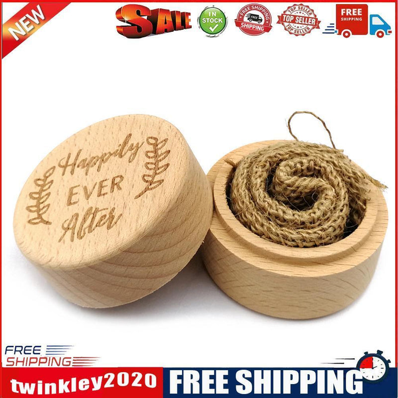 Rustic Wedding Wood Ring Box Holder Jewelry Customized Bearer Box (JM01536)
