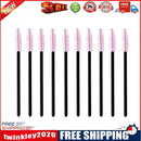 10pcs Disposable Eyelash Brushes Eye Applicator Makeup Mascara Wands(Pink)