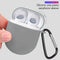 For Redmi AirDots 3 Pro Silicone Protective Case Cover with Keychain (Grey)