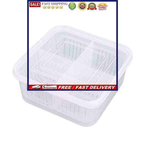 Food Storage - Fridge Divided Container to Storing Chopped Green Onion Garlic