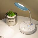 Portable Flexi Ring Lamp USB Study Reading LED Light Eye Protection (Blue) Newly