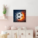 5D DIY Football Flame Full Square Diamond Painting Kits Wall Art Living Room Set