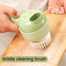 Brush Food Processor Vegetable Chopper Electric Vegetable Cutter Set 4 in 1