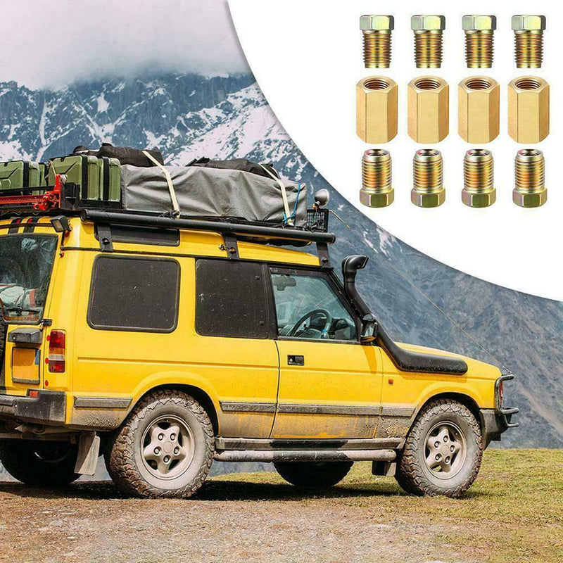 12Pcs/Set 3/16" Brake Line Repair Female Union Inverted Tube Fittings Flare N2M3