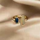 Gift Open Jewelry Fashion Adjustable Finger chain Dripping oil Open Ring