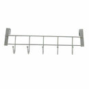 5 Hooks Over Door Home Bathroom Kitchen Coat Towel L6X3 Hanger Shelf R3A8 K3K5