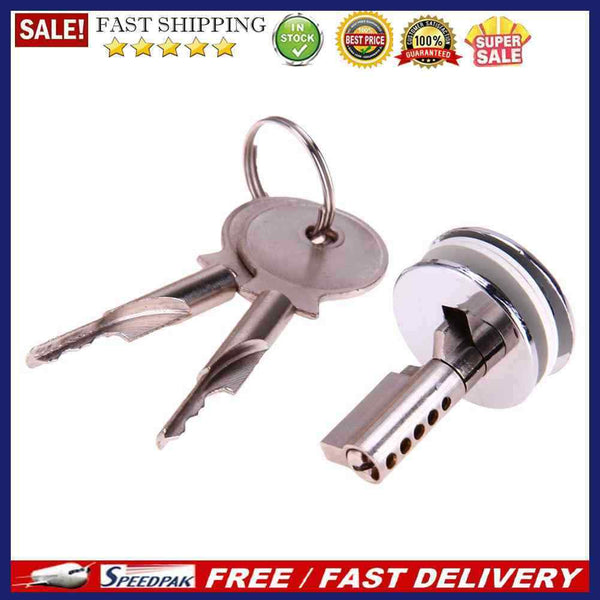 5pcs Showcase Push Glass Display Cabinet Cylinder Zinc Alloy Lock