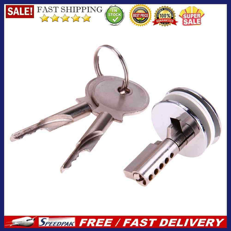 5pcs Showcase Push Glass Display Cabinet Cylinder Zinc Alloy Lock