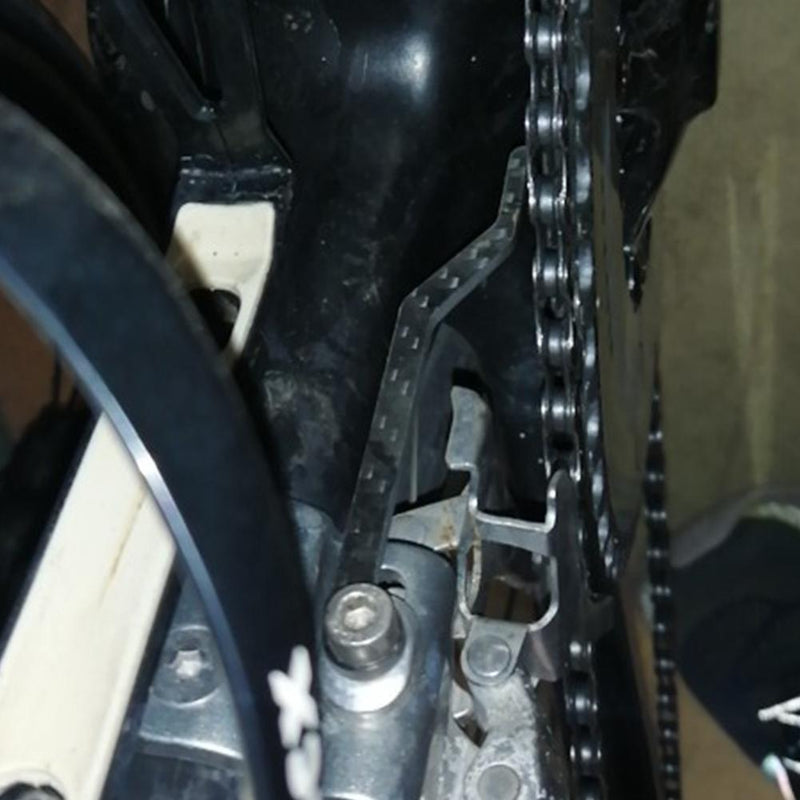 Road Bike Chain Anti Drop Stabilizer Carbon Fiber Bicycle Chains Protector