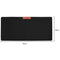 Office Computer Desk Mat Modern Table Wool Felt Laptop Desk Mat(Black)