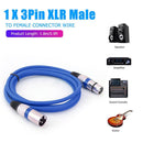 5.9ft DMX Stage DJ Cable  XLR 3Pin Male to Female Connector Wire (Blue) Newly