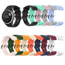 20mm Silicone Watch Band for Garmin Fenix 7S Sports Bracelet Strap (Black)