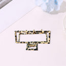Korean Leopard Hair Claw Clamps Metal Women Hairpin Crab Headwear (Style 3)