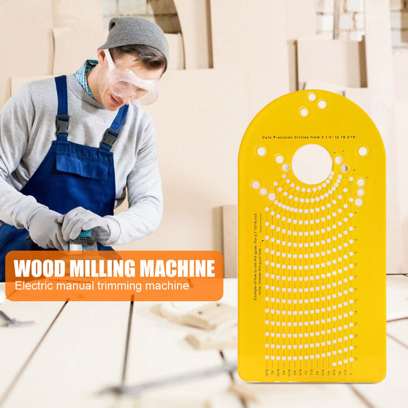 Electric Hand Trimmer Wood Router Woodworking Milling Circle Cutting Jig Newly