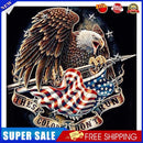 Eagle and Flag Frameless Oil Paint by Numbers Kit DIY on Canvas Picture Art