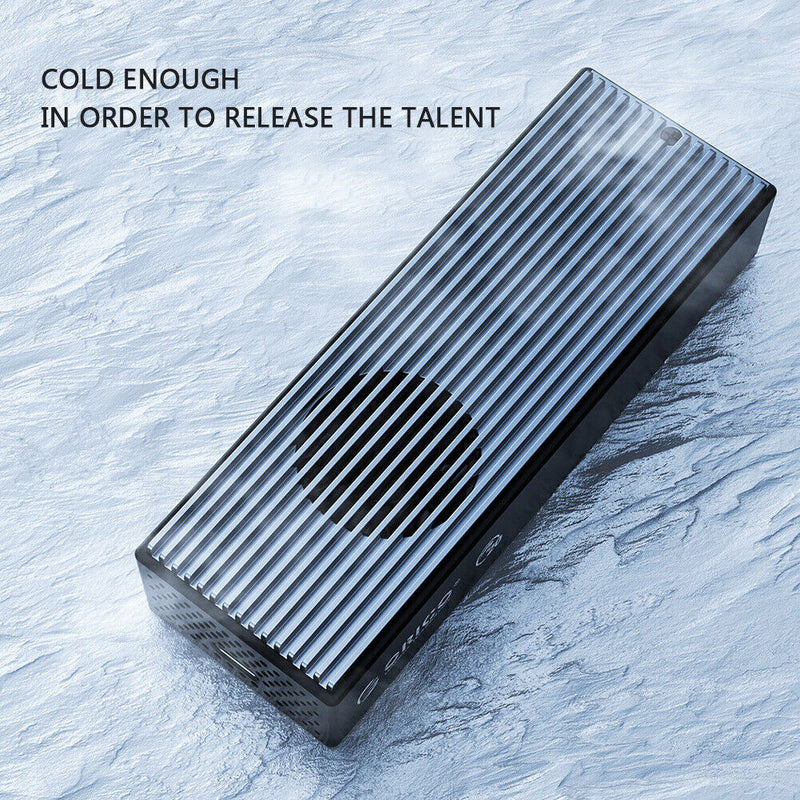 ORICO M2PVC3-G20 20Gbps USB3.2 GEN2x2 M.2 NVMe SSD Cooling Fan Enclosure