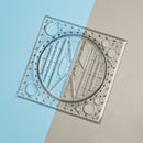 Multi-function Rotating Drawing Template Art Design Construction Geometry Ruler