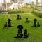 Simulation Hollow Black Cat Dogs Silhouette Courtyards Insert Card Art Ornament