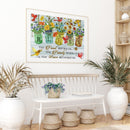 Frameless Painting By Numbers Vase Birds DIY Handmade Drawing On Canvas Gifts