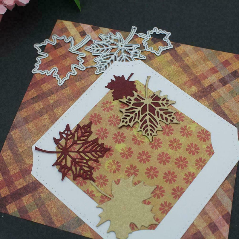 Maple Leaf Metal Cutting Dies Stencils Scrapbooking Embossing Craft Paper S7Q4