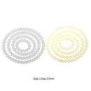 4pcs Metal Cutting Dies Stencil for DIY Scrapbooking Photo (Elliptical Star-2524)