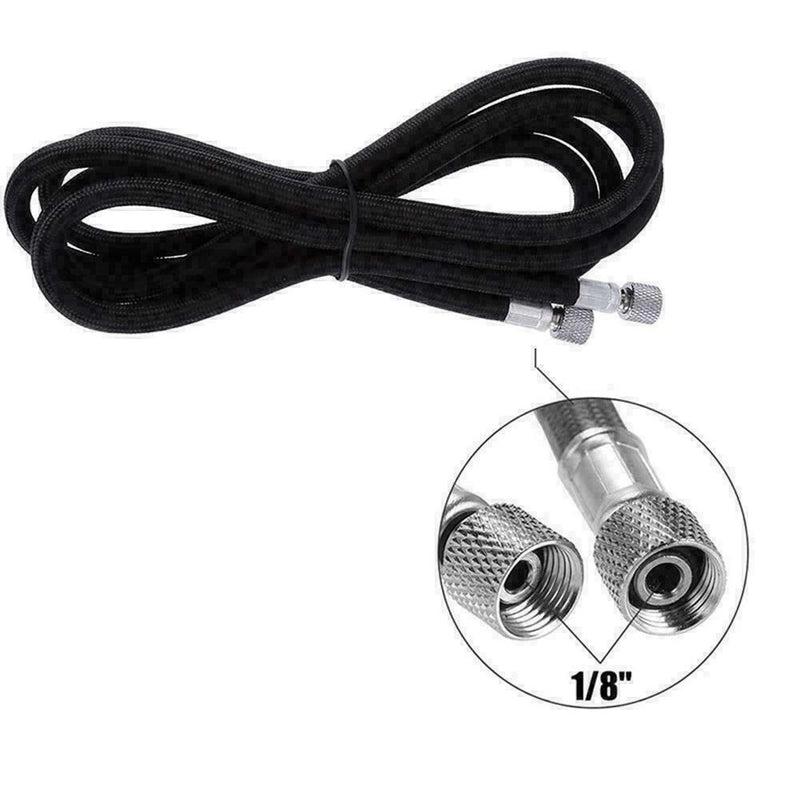 1/8 " BSP Trachea Black Nylon Braided Spray-Gun Airbrush Hose C3S6 G0M2 G9I2