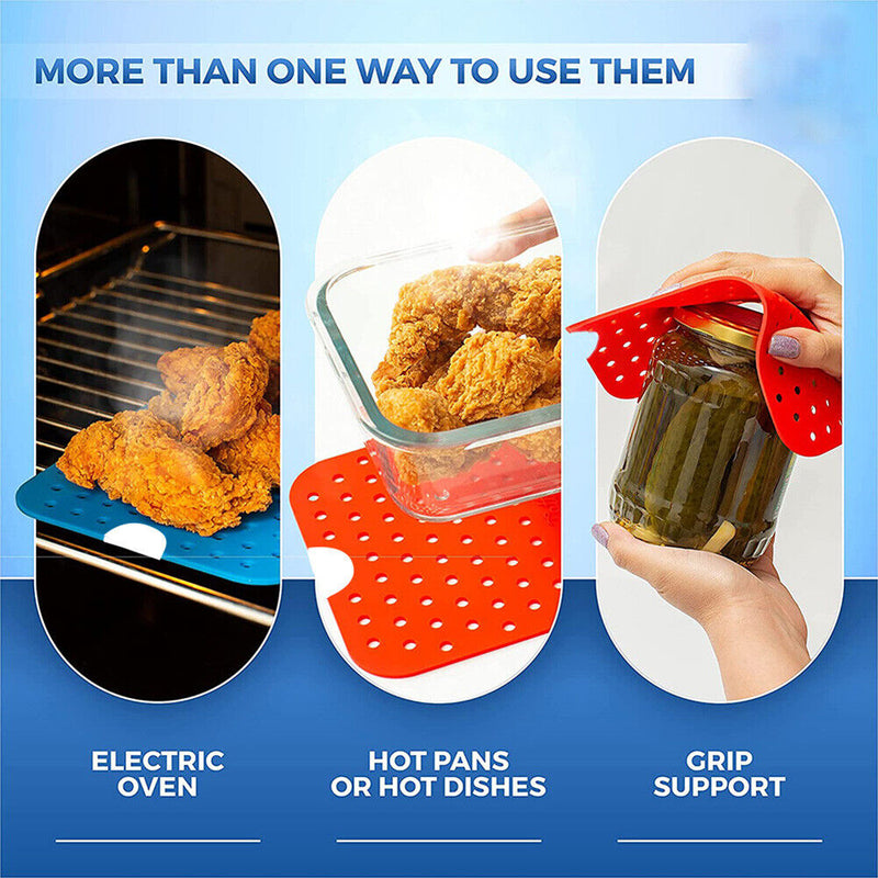 Air Fryer Mat Kitchenware Reusable Silicone Steamer Tray for Home Kitchen B