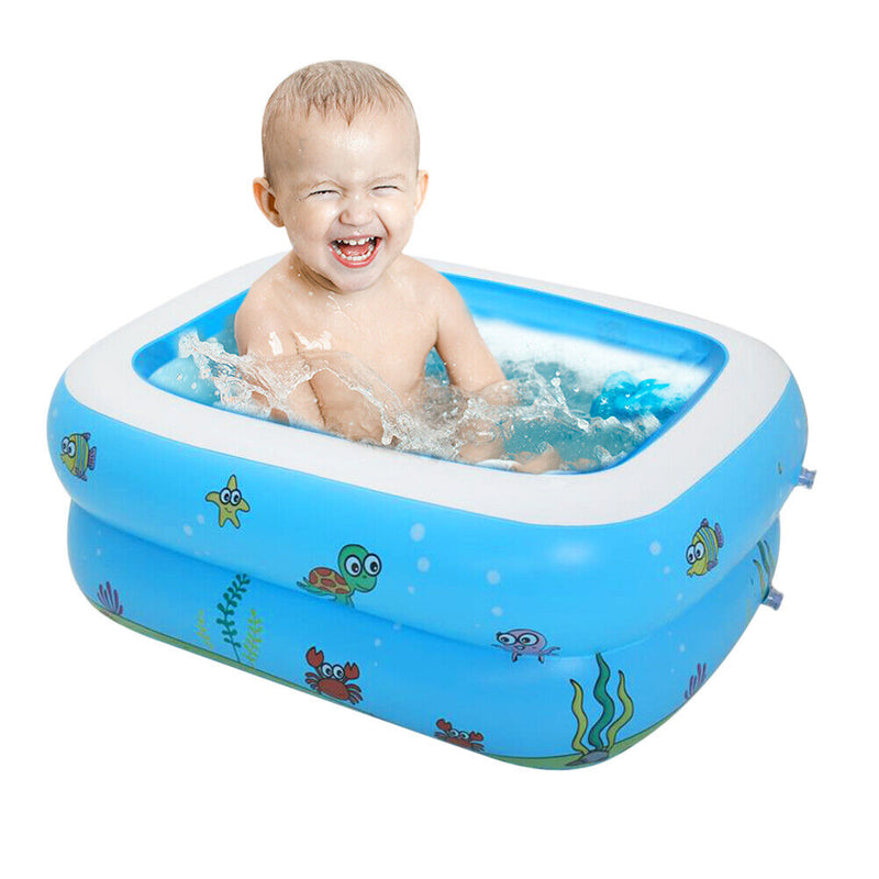 Square Basin Bathtub Inflatable Swimming Pool Infants Outdoors Sports Play To