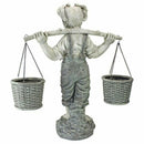 Decor Little Girl Garden Statue Outdoor Statues Two Tone Stone Garden Statues
