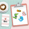 DIY Full Drill Round Cartoon Animal Diamond Painting Xmas Children Stickers