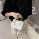 Fashion Solid Color PU Women Shoulder Totes Bag Female Portable Leather Handbag