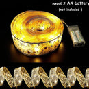 5M 100 LED Ribbon Fairy String Lights Gift Wrap Christmas Tree Party Decoration`