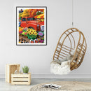 5D Diamond Painting Red Car Full Round Rhinestone DIY Wall Home Decoration Gift