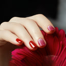 24pcs Gradient Gouache Artificial Nails Full Cover Press on Nail Manicure Tool
