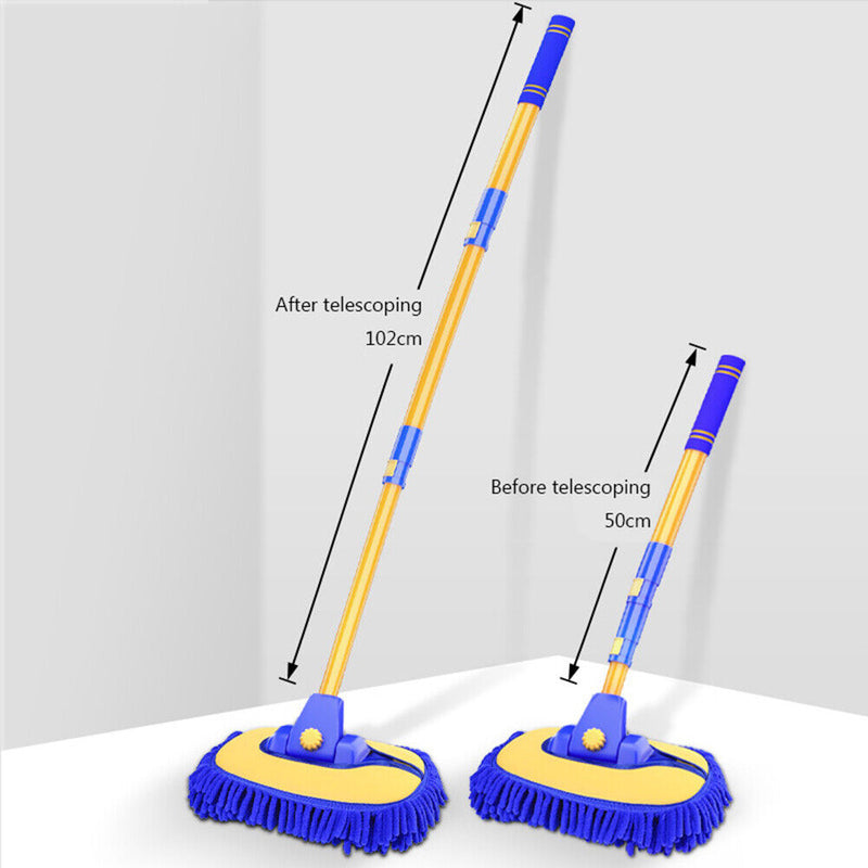 Telescopic Rod Car Wash Mop Brush Car Maintenance Auto Supplies Accessories