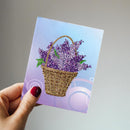 6pcs 5D DIY Diamond Painting Special-shaped Rhinestones Greeting Birthday Cards