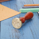 Retro Plant Pattern Sealing Wax Stamp Wood Handle Letter Seal Stamps (F03) Newly