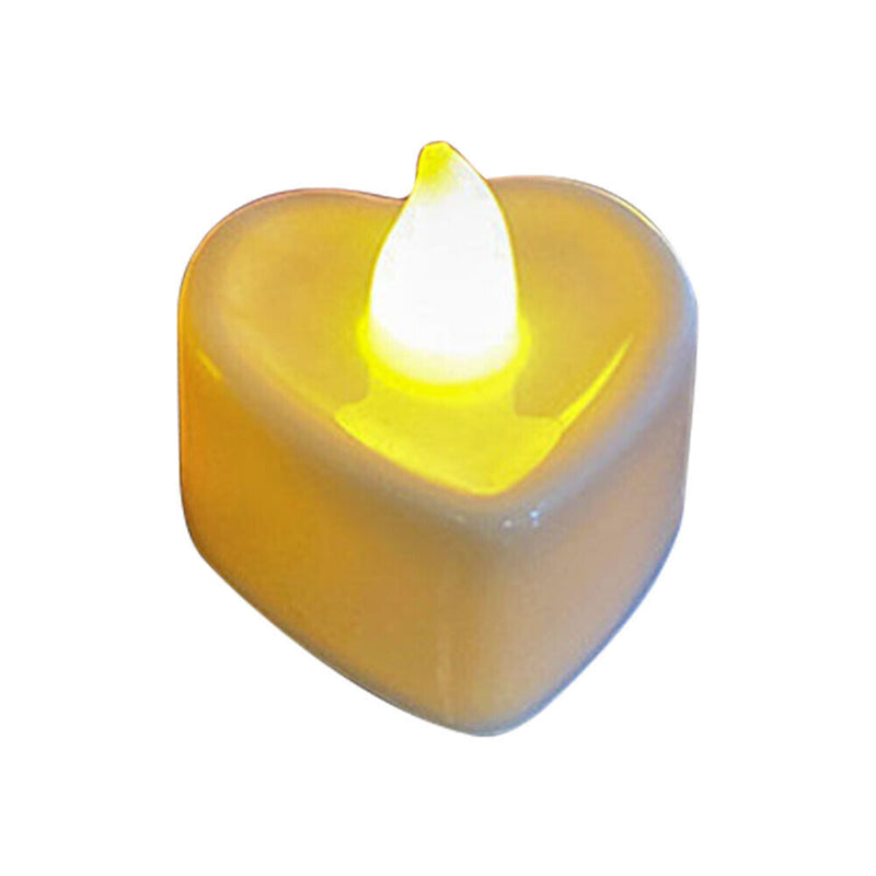 24pcs LED Tea Lights Candles Simulation Flame Colorful Flickering Pillar Candles