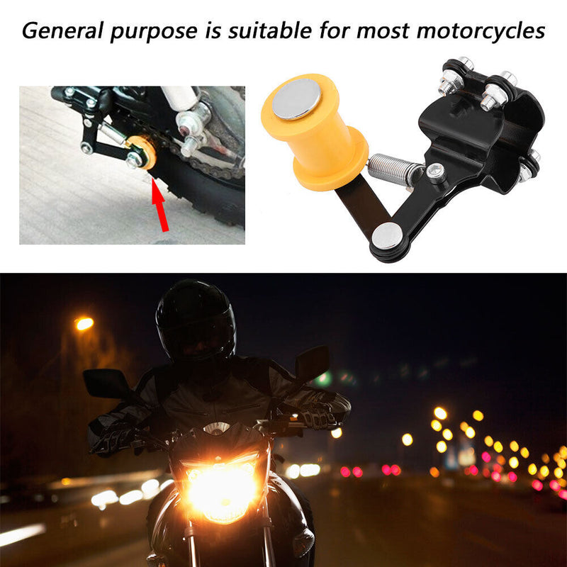 Universal Motorcycle Chain Tensioner Bolt-on Roller Adjustable Chain Adjuster