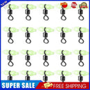 20x Luminous 3 Way Fishing Rolling Swivels Fishhook Lure Line Connector (2)