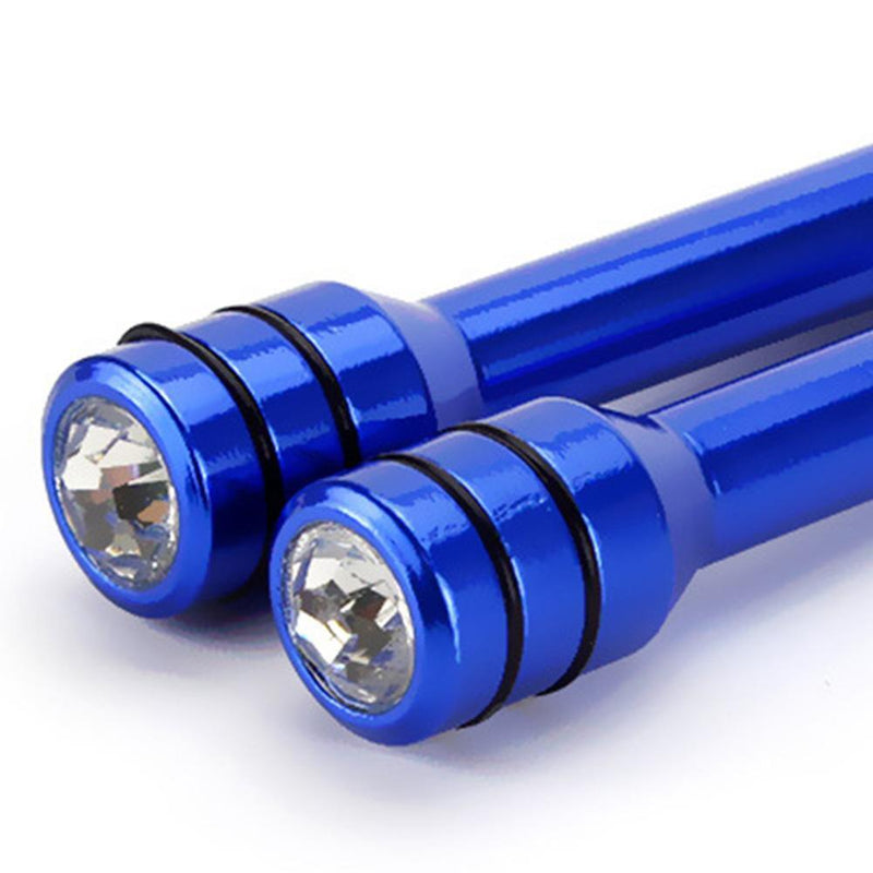 Bling Car Door Lock Knob Aluminum Door Lock Knob Pull Pin 2 Pack (Blue)