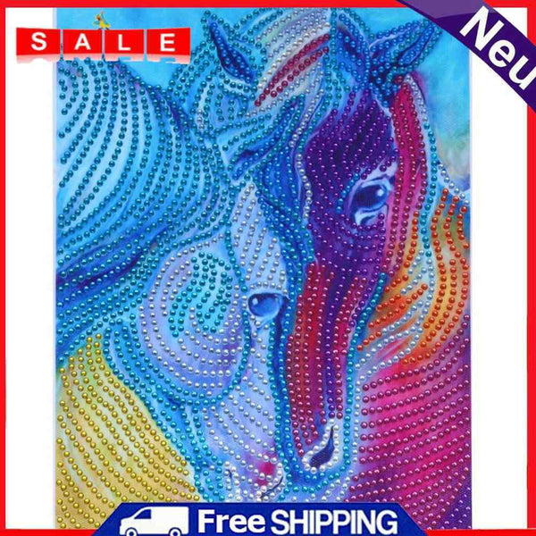 Ecotrump 5D DIY Special Shaped Diamond Painting Novelty Horse Cross Stitch Mosaic