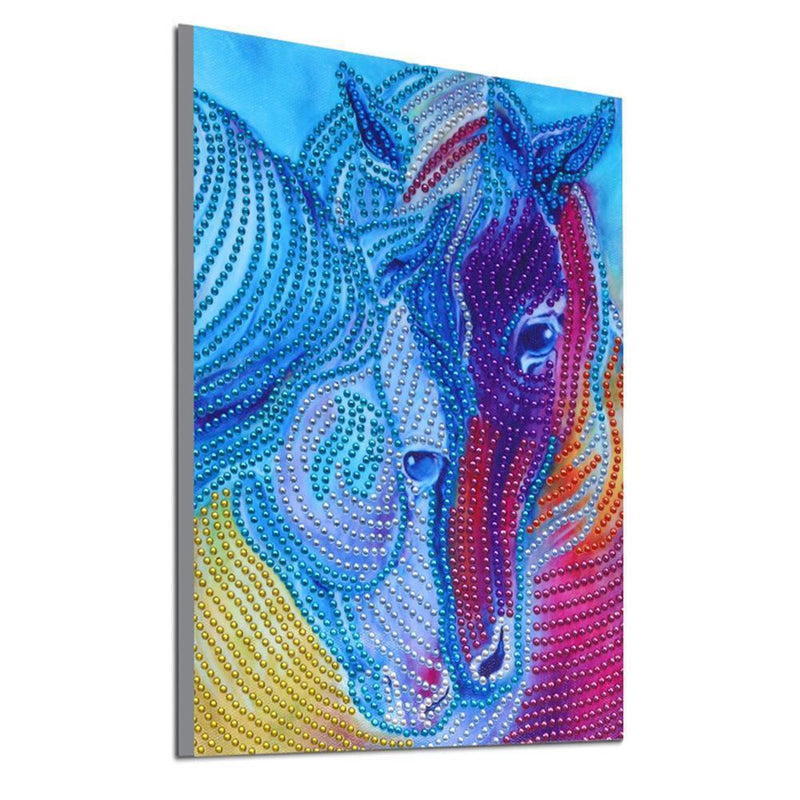 Ecotrump 5D DIY Special Shaped Diamond Painting Novelty Horse Cross Stitch Mosaic